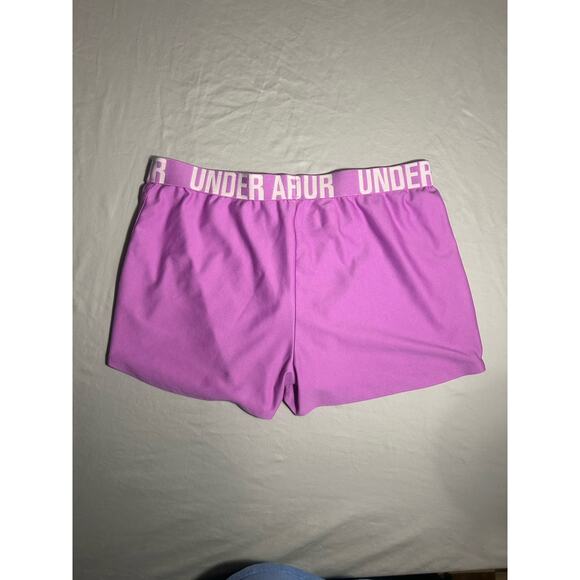Under Armour Women’s Athletic Shorts – Size Large – Purple Performance - Picture 3 of 3